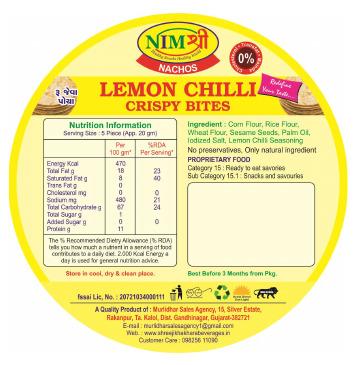 ROASTED LEMON CHILLY CRISPY NACHOS