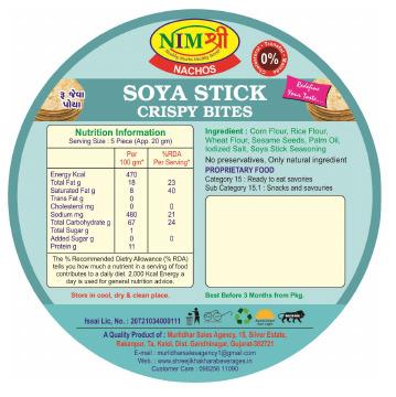 ROASTED SOYA STICK CRISPY NACHOS