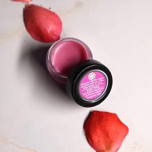 Lavender & Vanilla Baby Pink Lip Balm