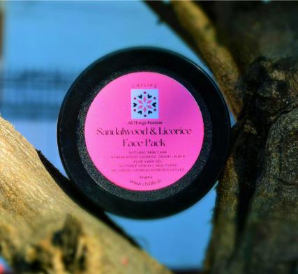 Sandalwood & Licorice Face Pack with Aloe vera for Glowing Skin