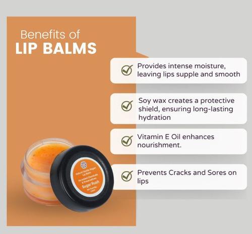 Natural Vanilla Vegan Lip Balm Sugar Rush