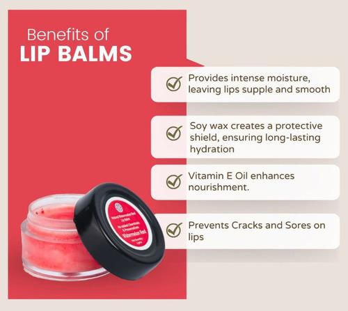 Natural Watermelon Red Lip Balm