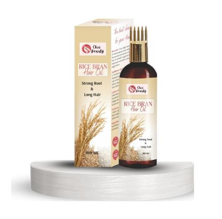 Chic Beauty Rice Bran Hair oil  with comb applicator 100ML