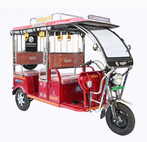 Bahubali Deluxe Electric Rickshaw Red