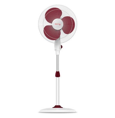 Gusto Pedestal Maroon Fan