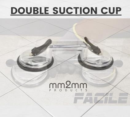 Facile Aluminum Double Suction Cup