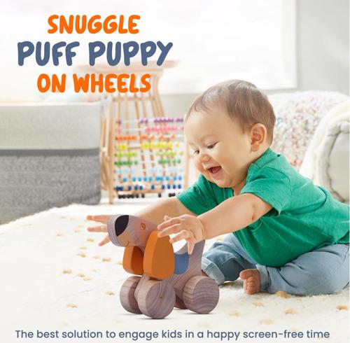 Wooden Dog Wheel Toy 