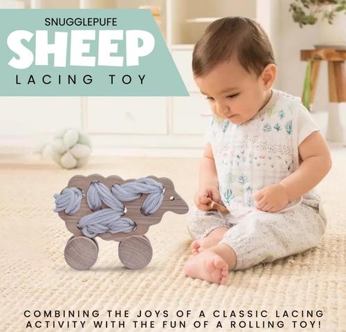 Wooden Sheep Lacing Toy