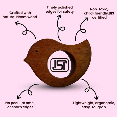 Wooden Bird Lacing Toy