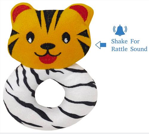 Soft Round Tiger Rattle