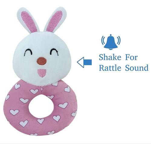 Soft Round Bunny Rattle