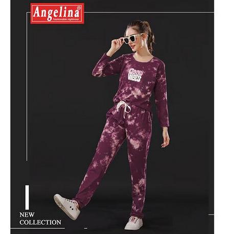 Ladies Tie Die Cord Night Suit 