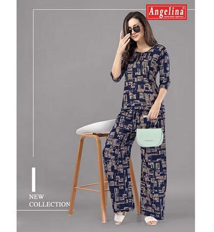 Ladies Fancy Printed Cord Set