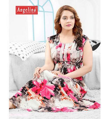 Ladies Rayon Sleeveless Nighty