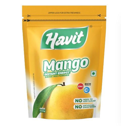 Mango Instant Energy Drink Mix Powder Zipper