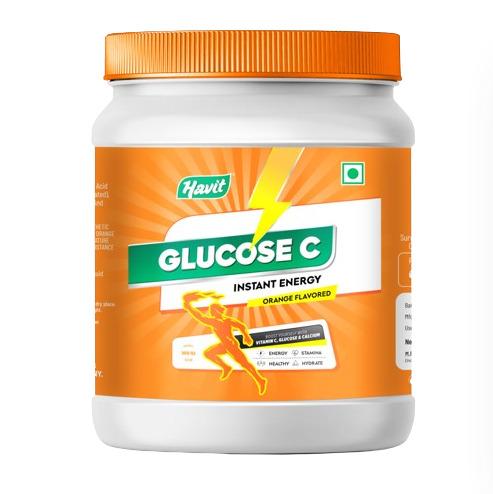 Glucose C Instant Energy Orange Flavour Drink Mix Powder
