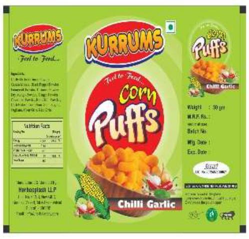 Chilli Garlic Corn Puffs