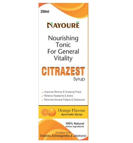 Citrazest Ayurvedic Syrup (Cognitive Support and General Vitality)