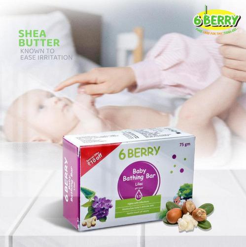 6 berry Lilac baby bathing bar