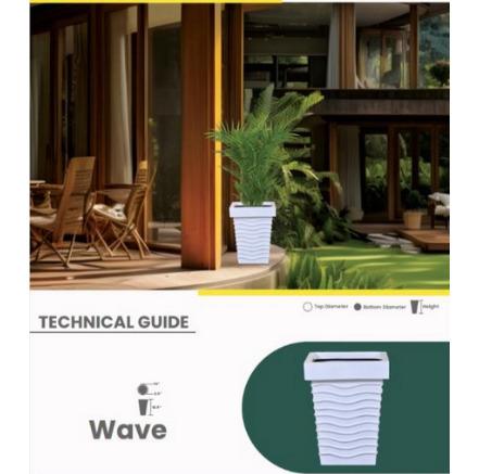 WAVE Fiberglass planters