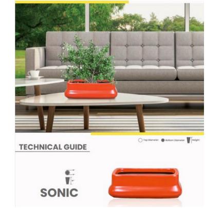 SONIC Fiberglass Planters
