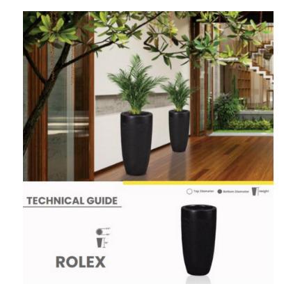 ROLEX Fiberglass Planters