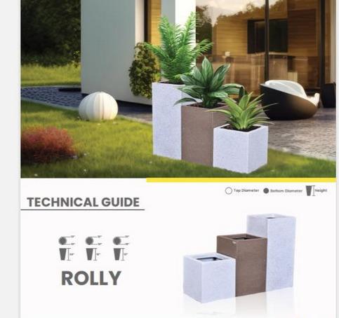 ROLLY Fiberglass Planters