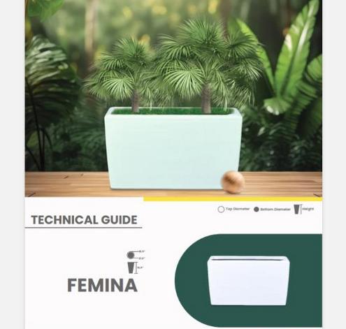 FEMINA Fiberglass Planters
