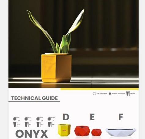 ONYX Fiberglass Planters