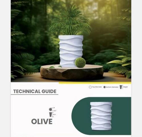 OLIVE Fiberglass Planters