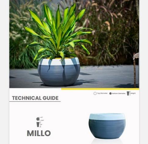 MILLO Fiberglass Planters