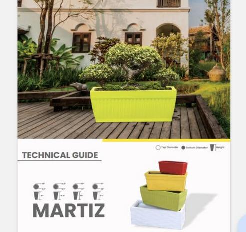 MARTIZ Fiberglass Planters