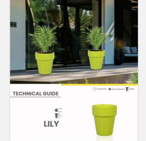 LILY Fiberglass Planters