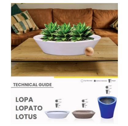 LOPA LOPATO LOTUS Fiberglass Planters