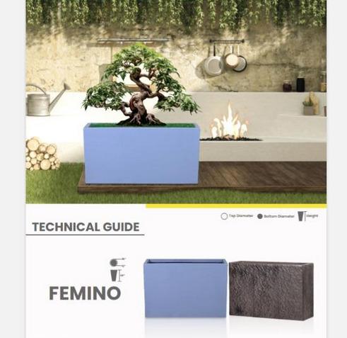FEMINO Fiberglass Planters