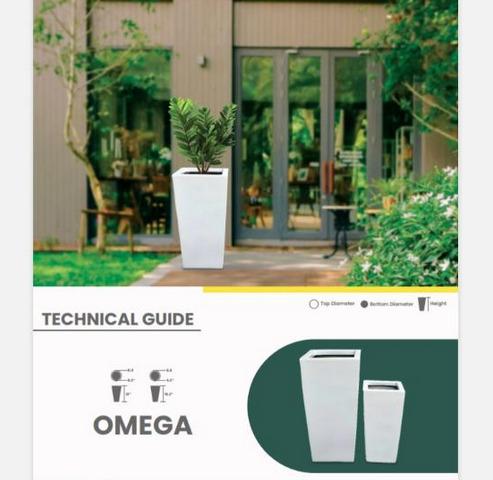 OMEGA Fiberglass Planters