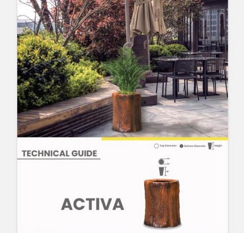 ACTIVA Fiberglass Planters