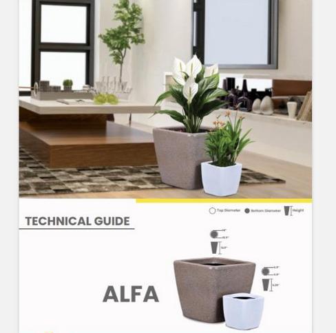 ALFA Fiberglass Planters