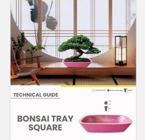 BONSAI TRAY SQUARE Fiberglass Planters