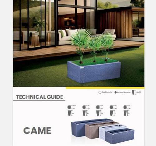 CAME Fiberglass Planters