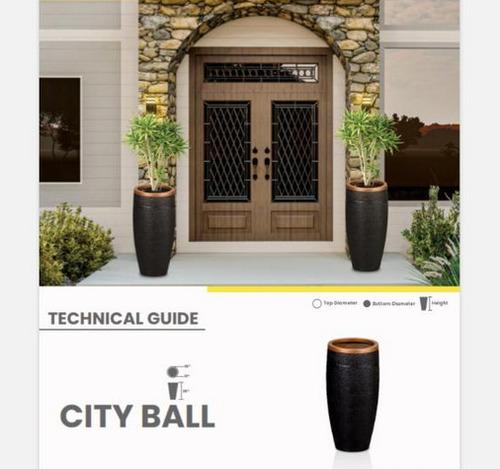 CITY BALL Fiberglass Planters
