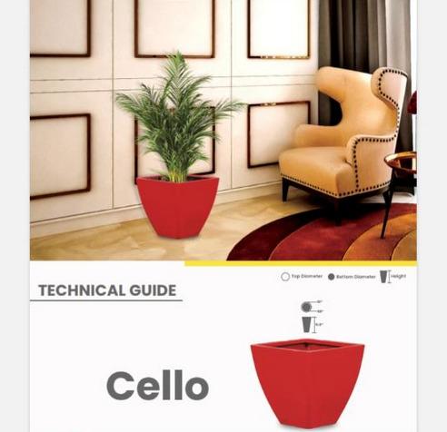 CELLO Fiberglass Planters