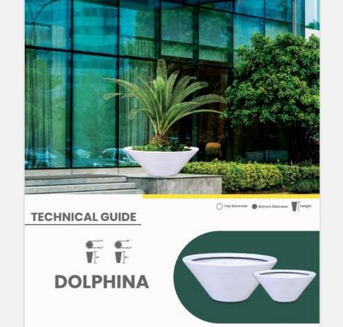 DOLPHINA Fiberglass Planters