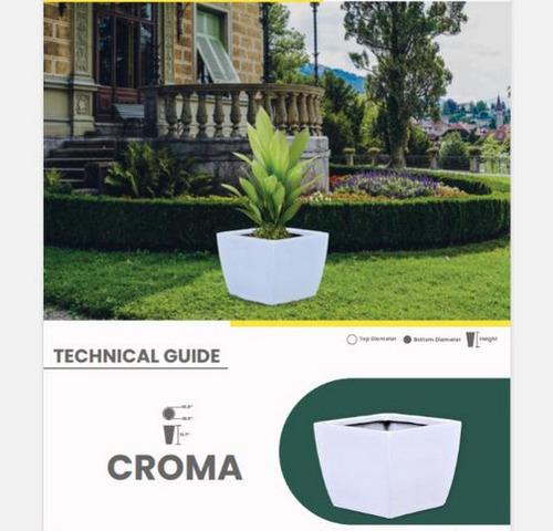 CROMA Fiberglass Planters