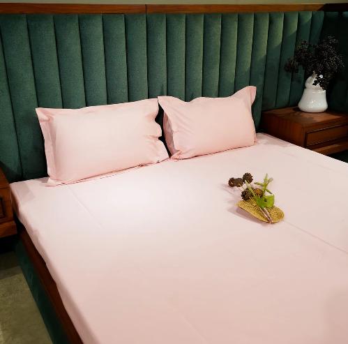 Baby Pink Serenity 300 TC|400 TC|500 TC Fitted Sheet Set