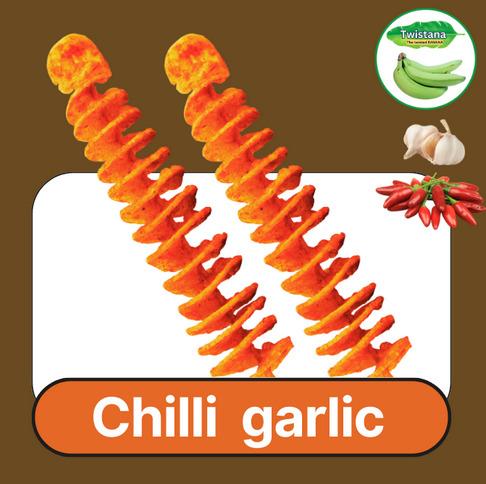 Chilly Garlic Twistana (Raw Banana)