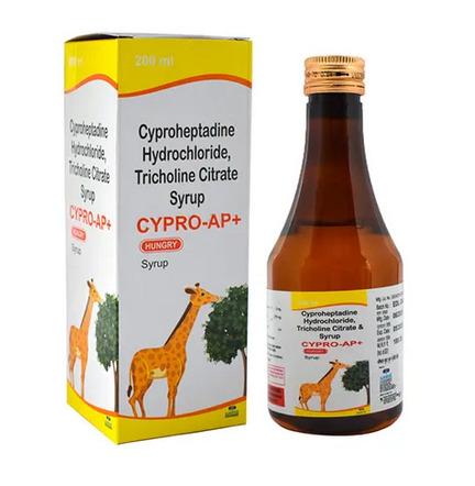 200ml Cyproheptadine Hydrochloride Tricholine Citrate Syrup