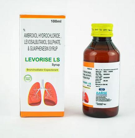 100ml Ambroxol Hydrochloride Levosalbutamol Sulphate And Guaiphenesin Syrup