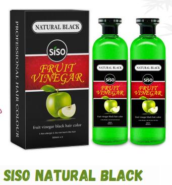 Siso Fruite Vinegar Natural Black Coloring 5min