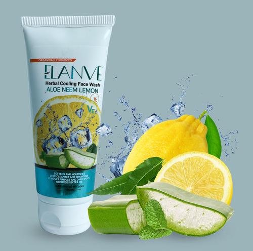 Herbal Cooling Face Wash Aloe Neem Lemon